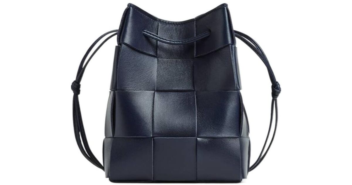 Bottega Veneta Small Rope Bucket Shoulder Bag in Blue | Lyst