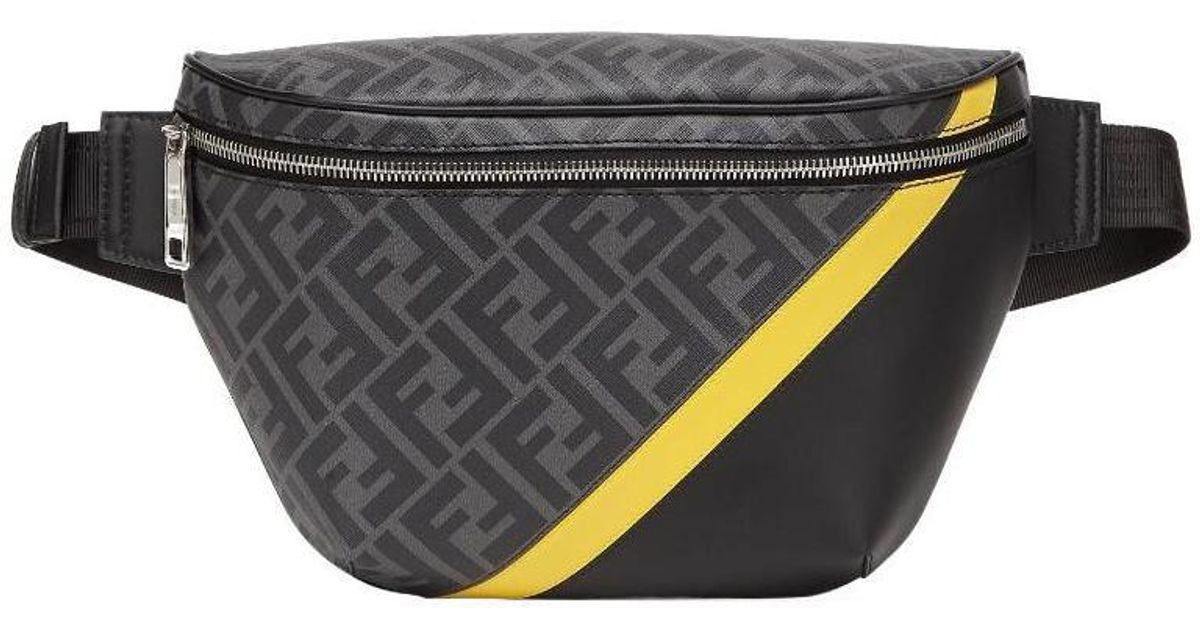 Fendi - Man - Nero+Palladio - Belt Bag