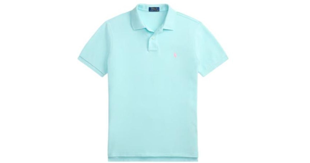 Polo Ralph Lauren Short-Sleeve Polo Shirt in Blue for Men | Lyst