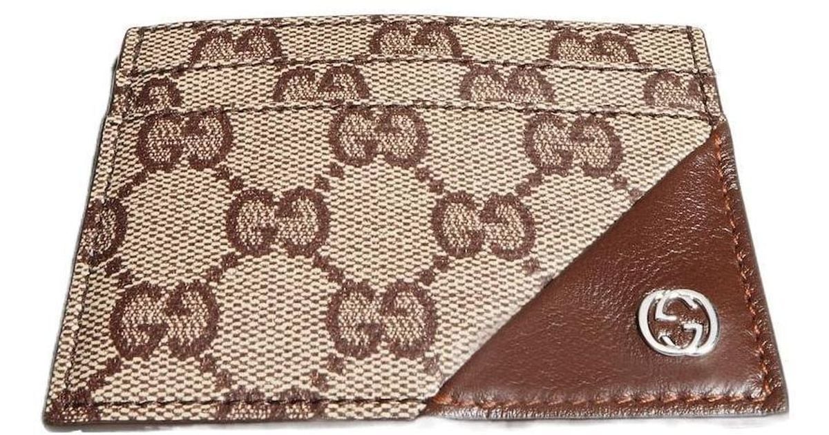 Gucci Interlocking G Card Case Wallet for Men | Lyst UK