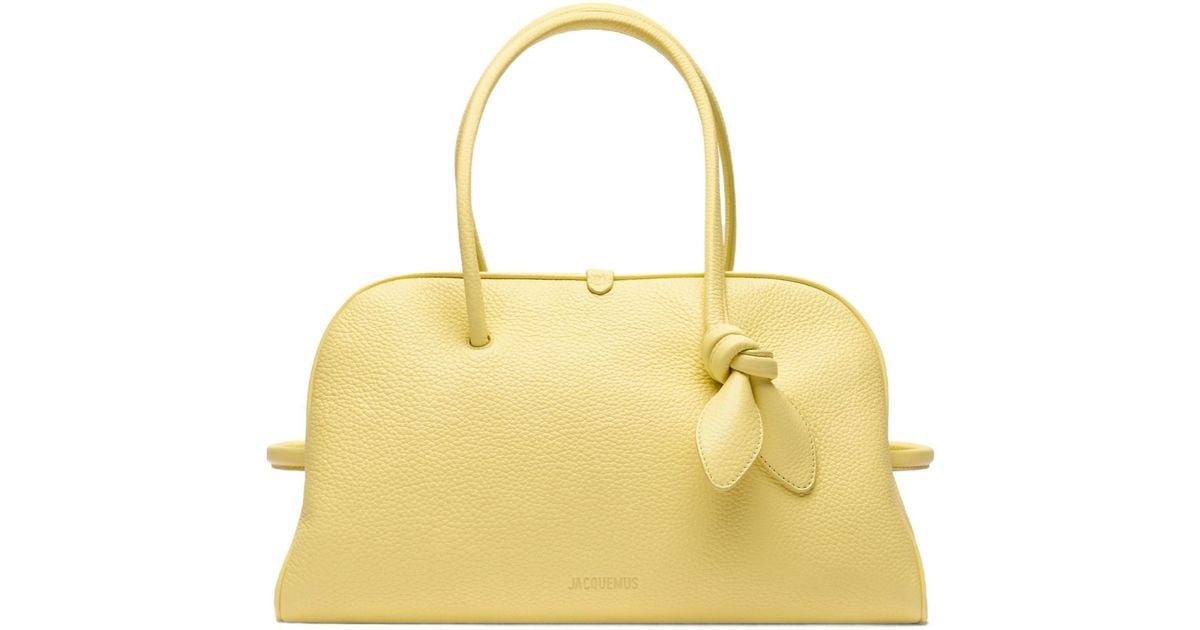 バッグ・カバンその他 JACQUEMUS WOMEN The Small Turismo Bowling Bag Light Yellow The Small Turismo Bowling Bag Light Yellow | The Webster