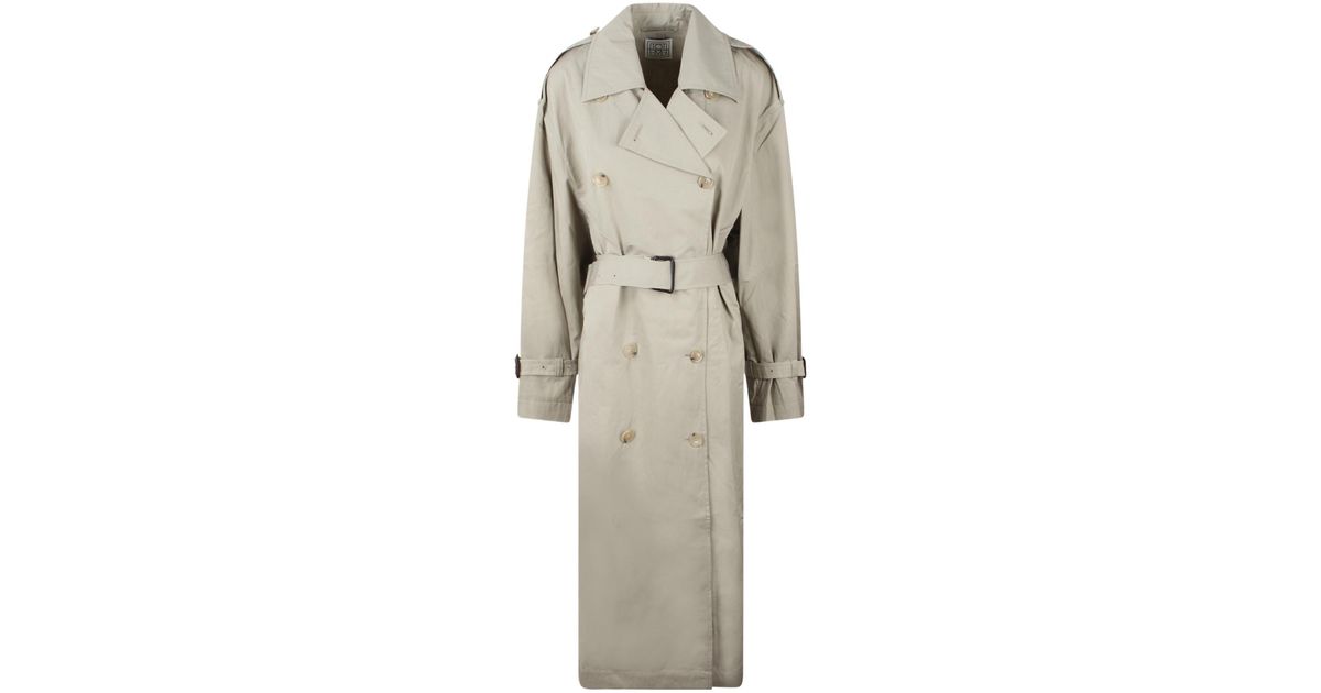 Toteme Crisp サマートレンチコート Crisp summer trench clay – TOTEME