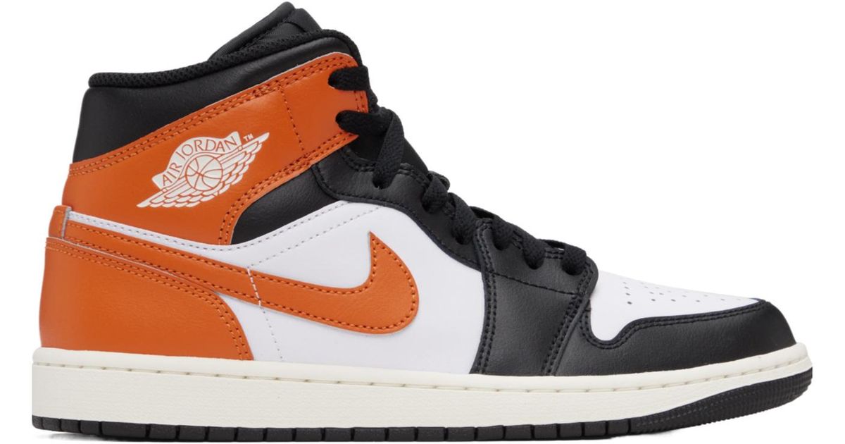 Mid High Top Nike Air Jordan 1 Mid High-Top Sneakers in Brown for Men | Lyst