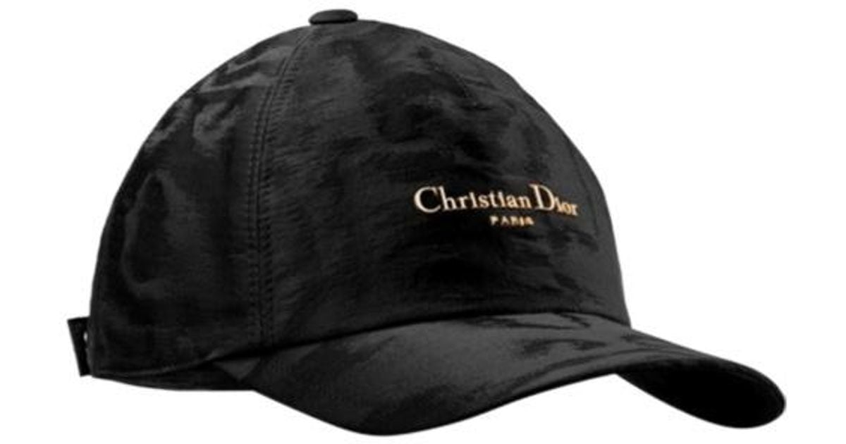 ディオール　d-player baseball cap Dior Christian Paris D-Player Logo Plaque Baseball Cap in Black | Lyst