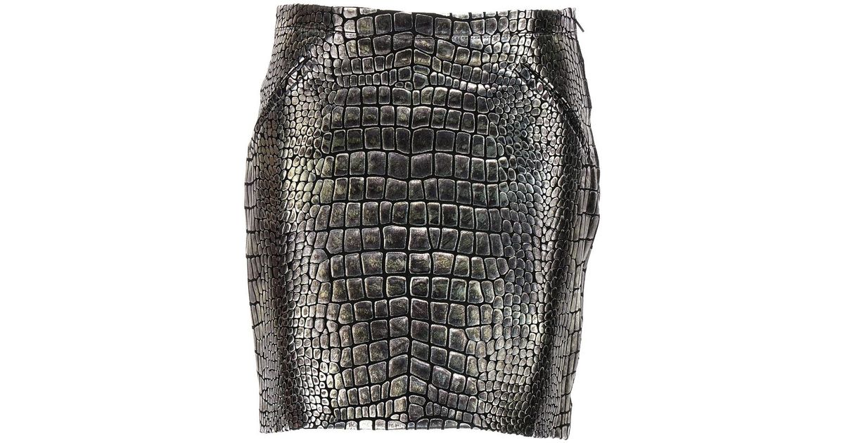Tom Ford Pattern Tom Ford Pattern Skirt in Gray | Lyst