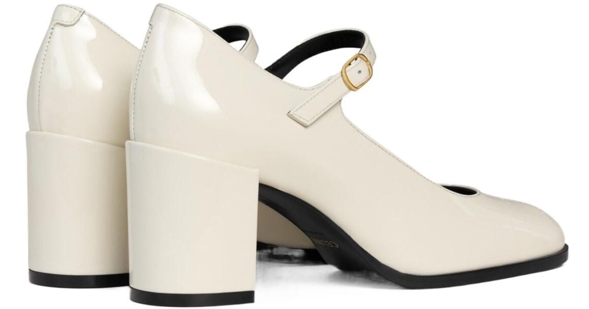 パンプス Celine Lily Slingback CELINE LILY PERFORATED TRIOMPHE SLINGBACK IN PATENT CALFSKIN