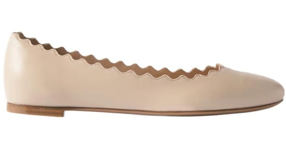 Leather Scalloped Shoes main image 1