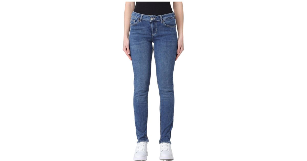 Demin Loop Liu Jo Denim Trousers With Belt Loops in Blue | Lyst