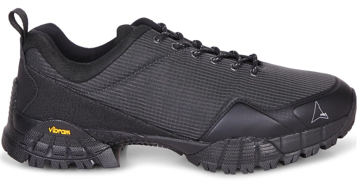 C Roa ROA Textured Trail Low-Top Sneakers in Black for Men | Lyst