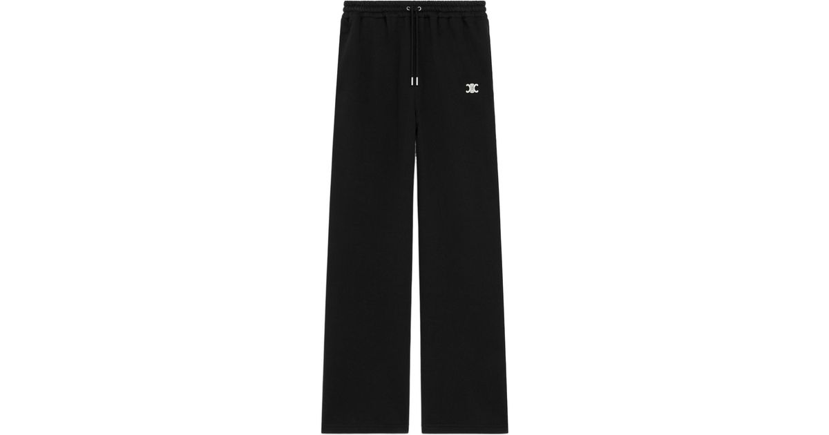 Celine Triomphe Jogging Pants in Black for Men | Lyst
