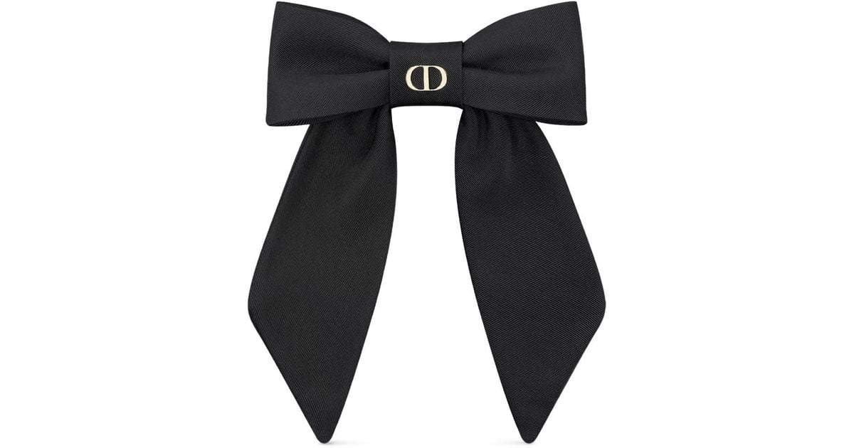 Dior Black Grosgrain Bow Hair Clip with Gold Buckle Hair Accessories - womens-fashion - Fashion & Accessories | DIOR main image 4
