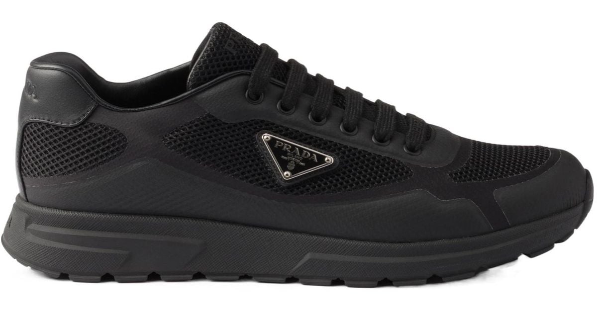 スニーカー PRADA Prax 2.0 sneakers in mesh ブラック プラダ Prax 2.0 ファブリックxメッシュ スニーカー