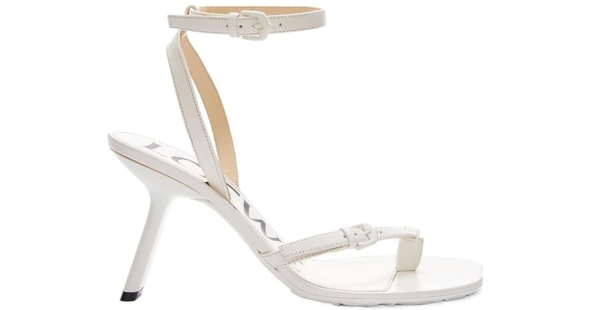 ★ ロエベ ★ PETAL STILETTO サンダル Loewe Petal Stiletto Sandal in White | Lyst