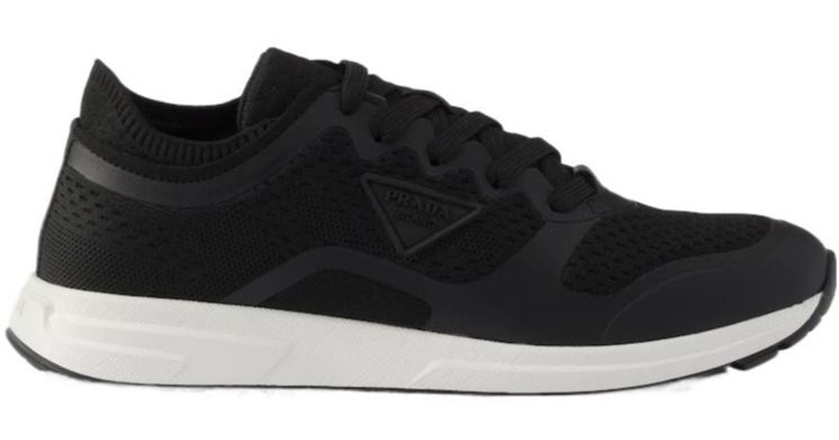 Prada Prax 2.0 Sneakers in Black | Lyst