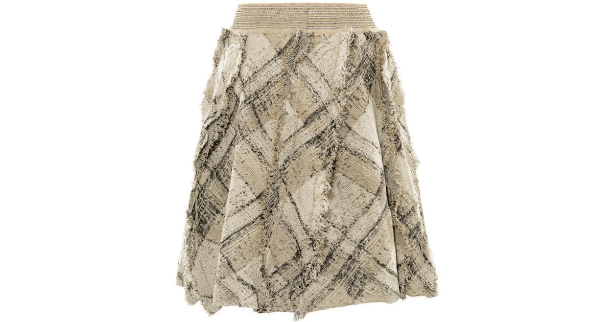 Vivienne Westwood Broken Tartan Skirt in Natural | Lyst UK
