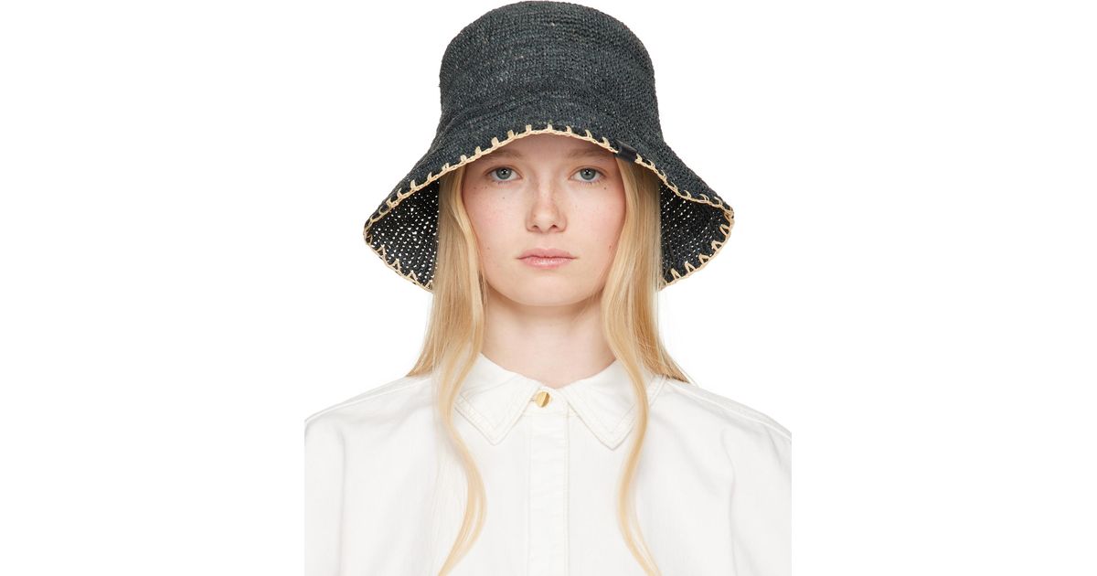 Rag & Bone Woven Bucket Hat in White | Lyst UK