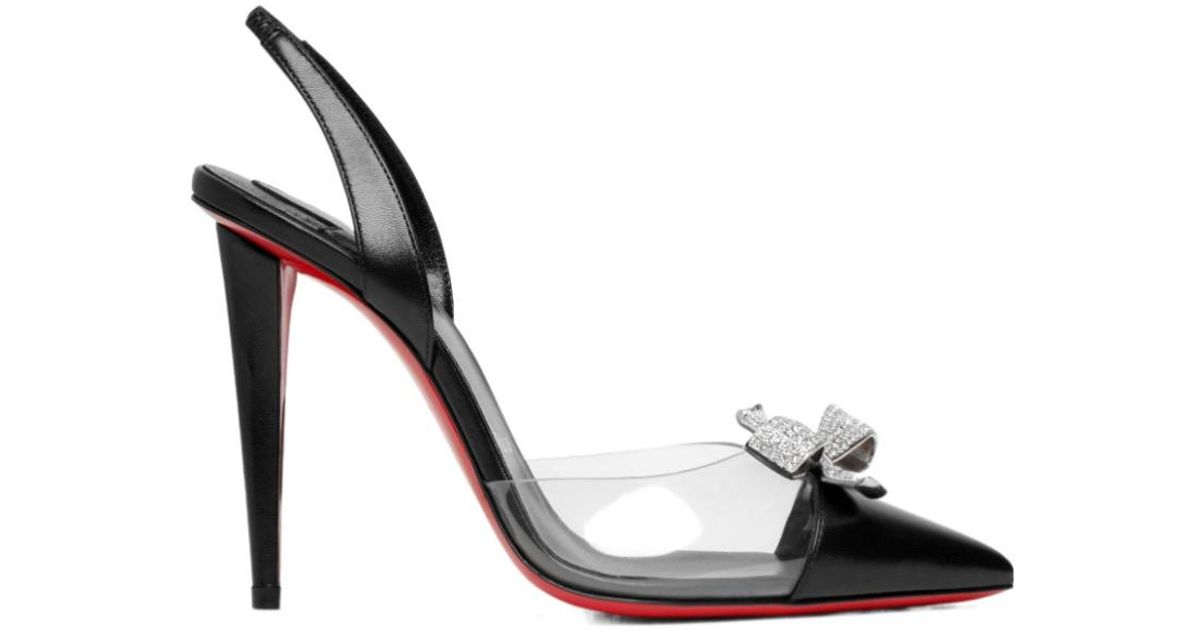 louboutin tie up heels