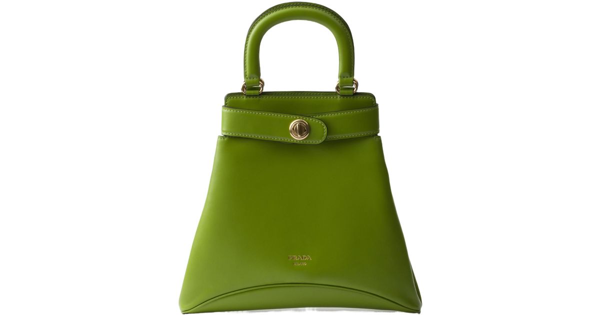 Prada Handbags in Green | Lyst