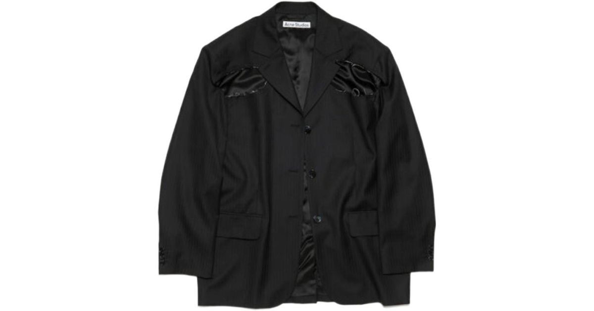 Acne Studios Deconstructed Jacket in Black | Lyst