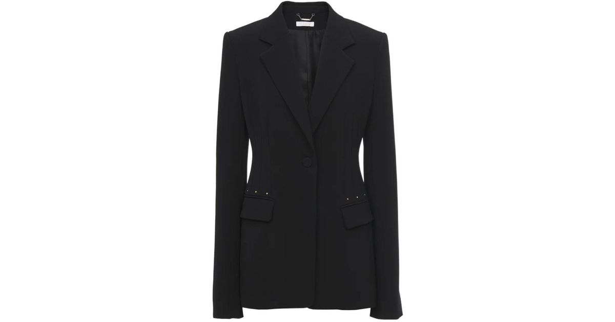 Chloé Chloé Bell-Shaped Jacket in Black | Lyst