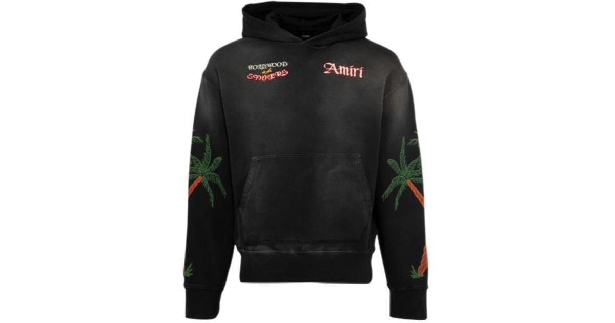 Amiri Long Sleeve Sweatshirt in Black for Men | Lyst
