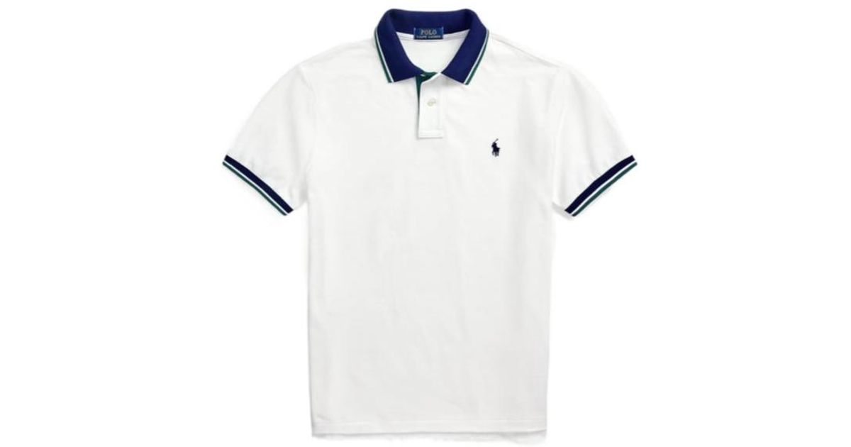 Polo Ralph Lauren Cotton Polo Shirt in White for Men | Lyst