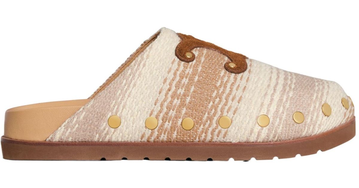 【可愛いサンダル♪】CELINE Pitea Clog In Suede Calfskin Celine Pitea Suede Clog – Bluefly
