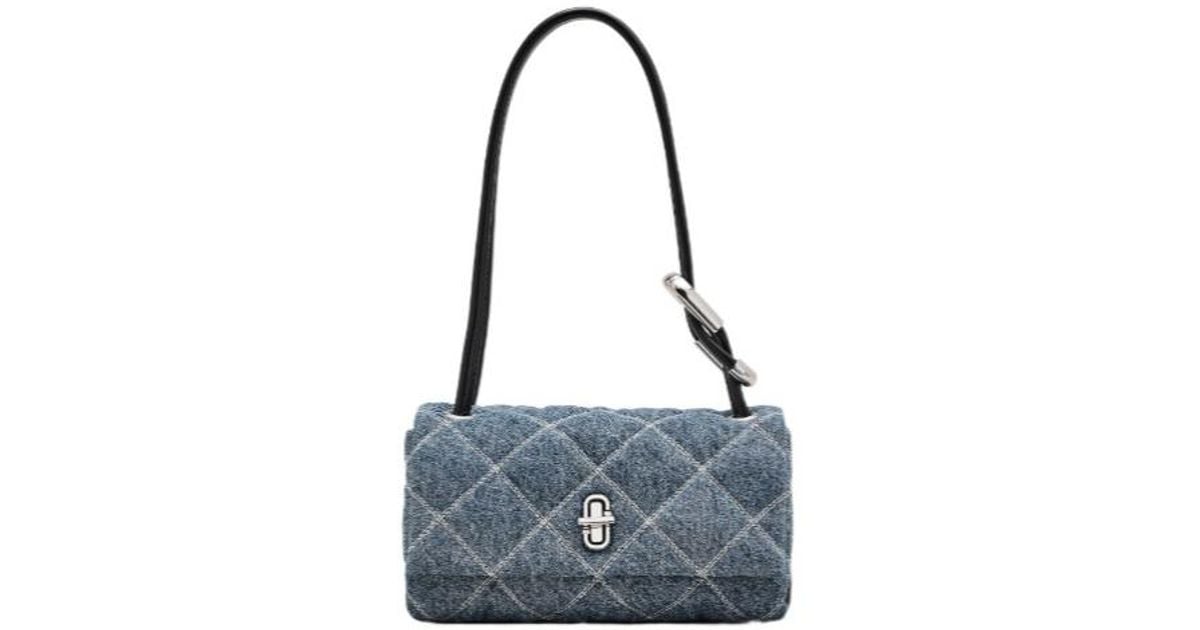 Marc Jacobs Women The Mini Dual Shoulder Bag With Diamond Quilting In Black Leather For Women main image 0