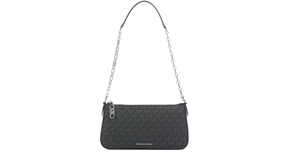 Michael Kors Michael Medium Empire Zipped Shoulder Bag in White | Lyst