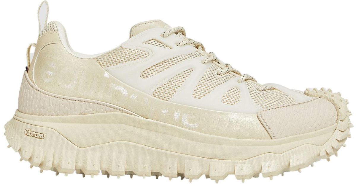 Moncler Low-Top Trainers in Natural for Men | Lyst