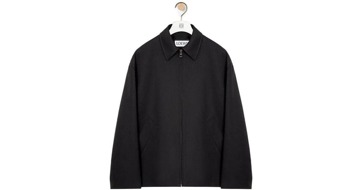 Loewe Draped Jacket in Black for Men | Lyst