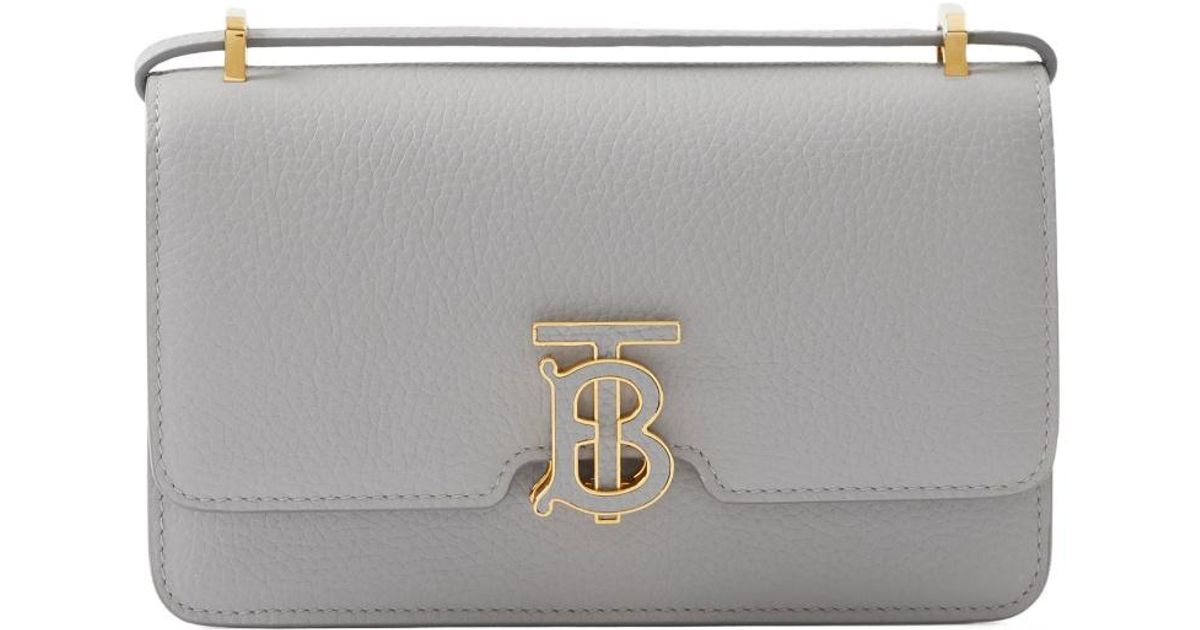 Burberry Mini Tb Bag in Gray | Lyst