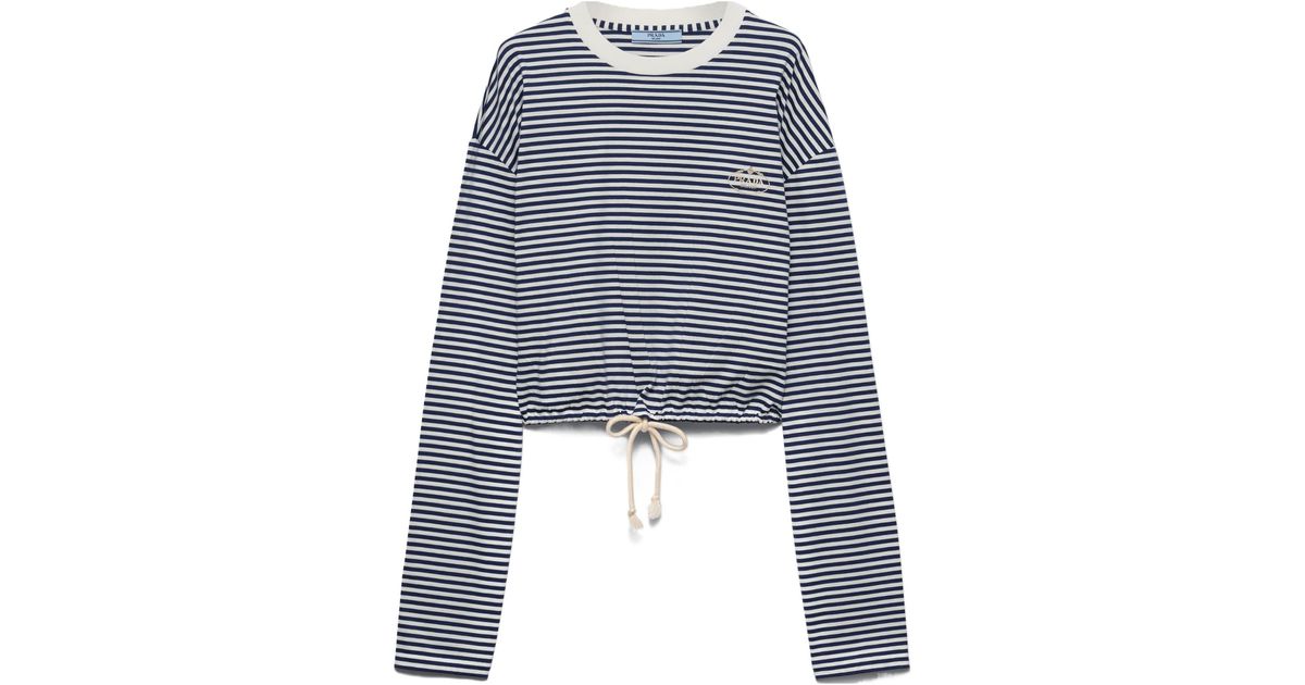 Prada 長袖 ジャージー Tシャツ Long-sleeved T-shirt関税込 Prada Long-Sleeved Cotton T-Shirt | Saks Fifth Avenue