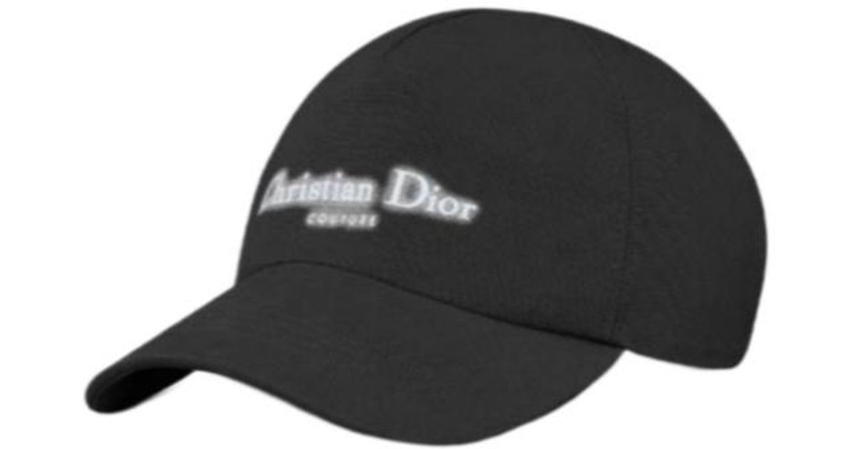 Dior Homme Logo Printed Baseball Cap in Black for Men | Lyst
