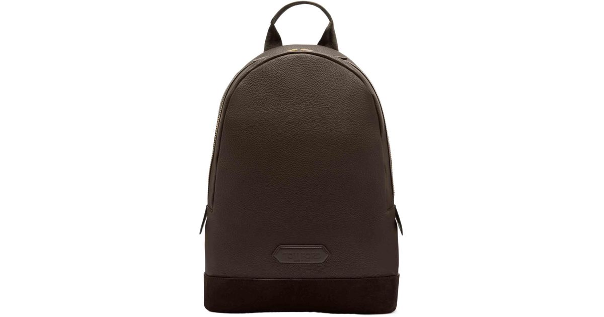 Tom Ford Logo-Patch Backpack in Brown for Men | Lyst