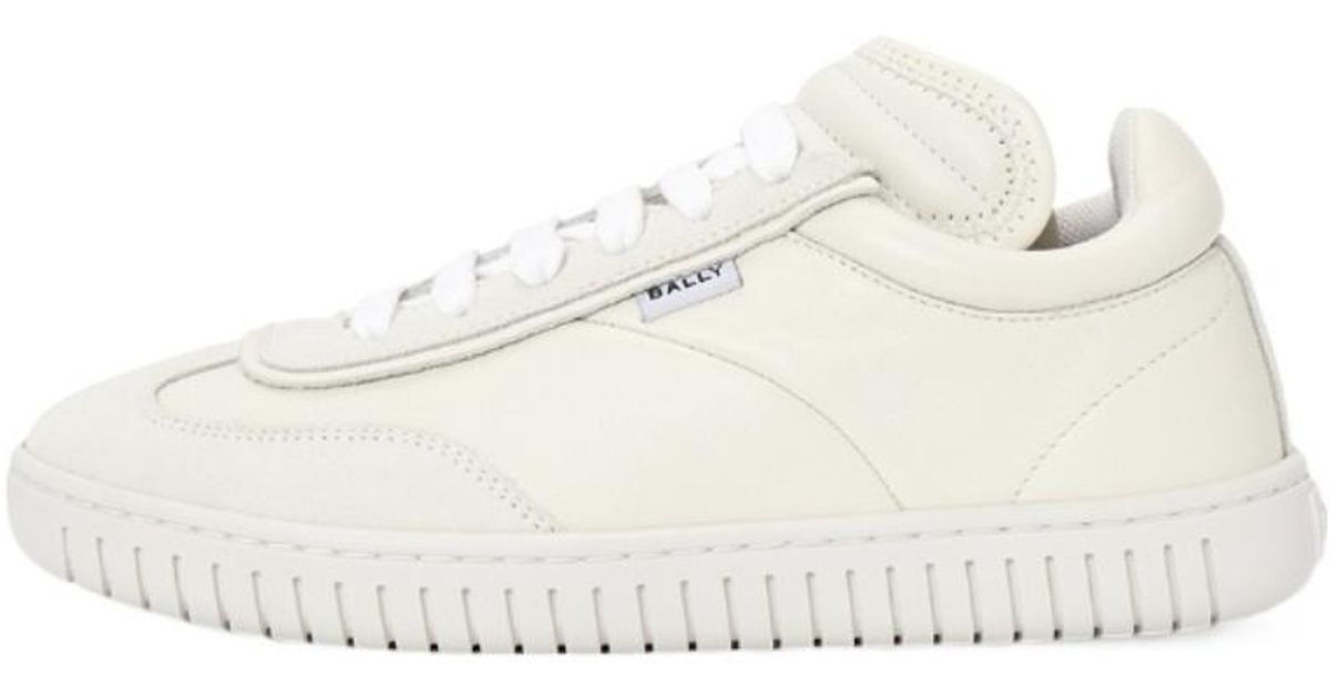 Bally Lace Up Sneakers in White | Lyst