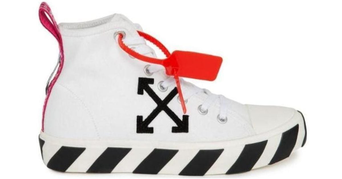 Off-White c/o Virgil Abloh Arrows Patch High-Top Sneakers in 