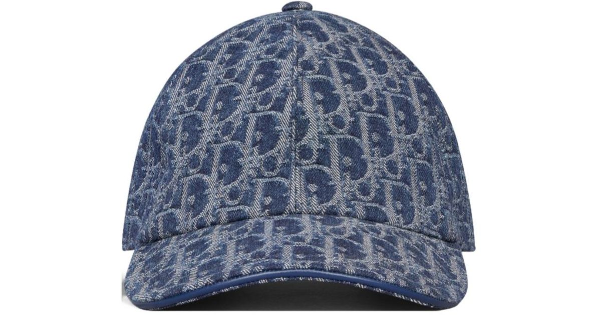 Dior Oblique D-Player Cap in Blue | Lyst