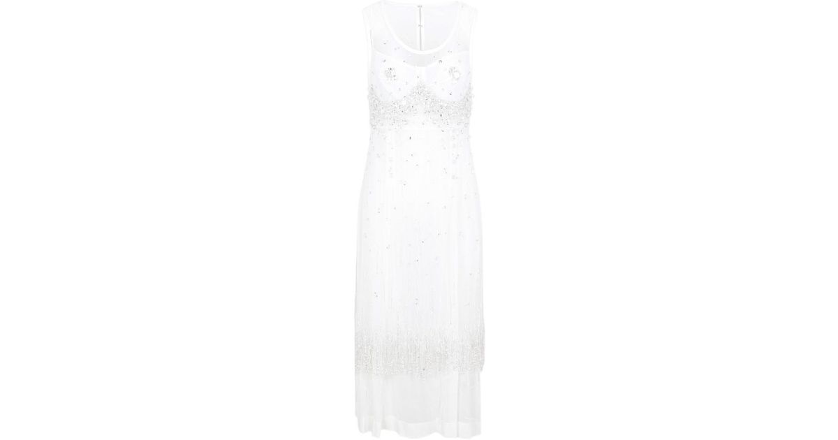 Venetia Dress - Buthi Block Print - White