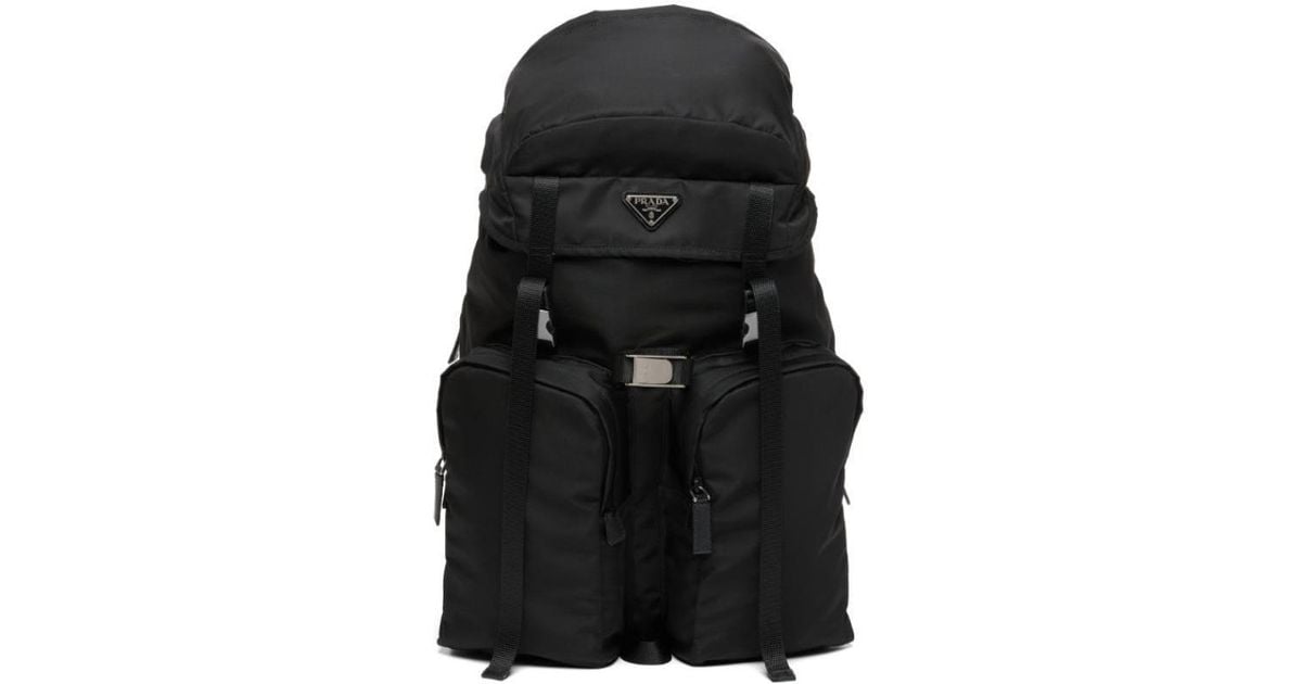Prada Multi-Pocket Backpack in Black for Men | Lyst