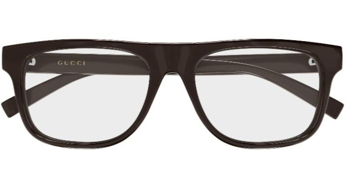 Gucci Eyewear Rectangular Frame Glasses for Men | Lyst UK