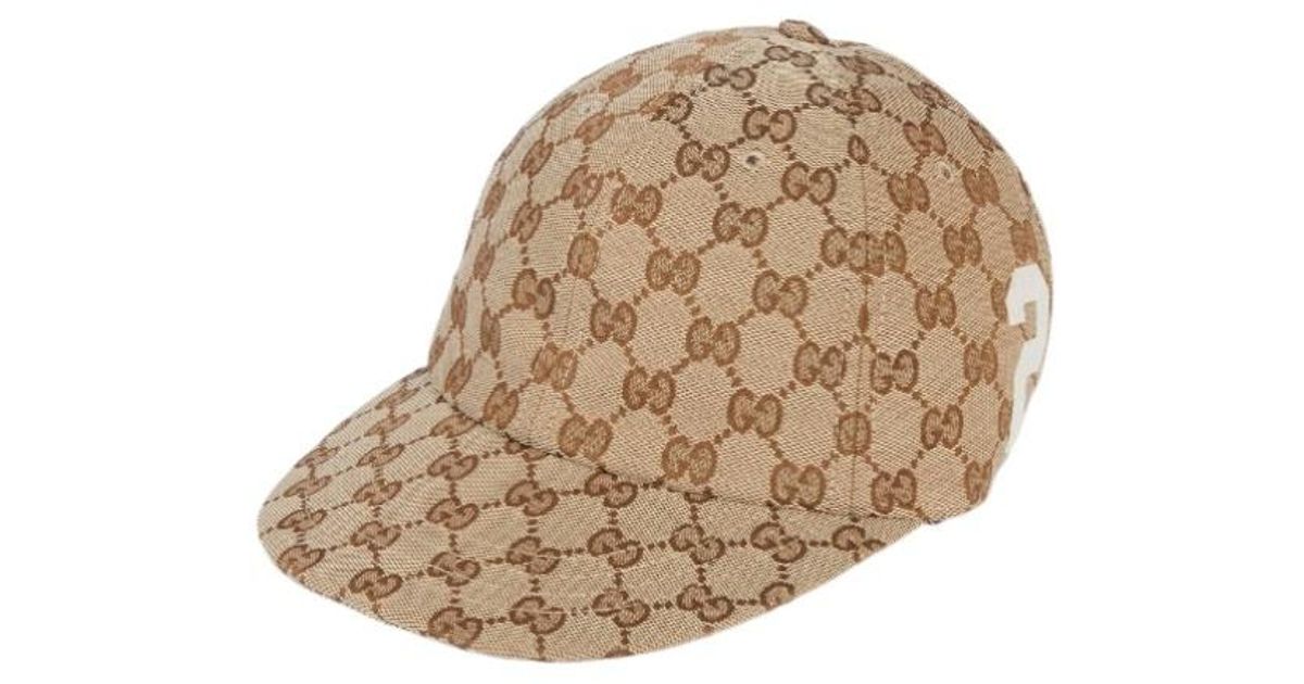 Gucci 25 Patch Baseball Cap in Natural for Men | Lyst