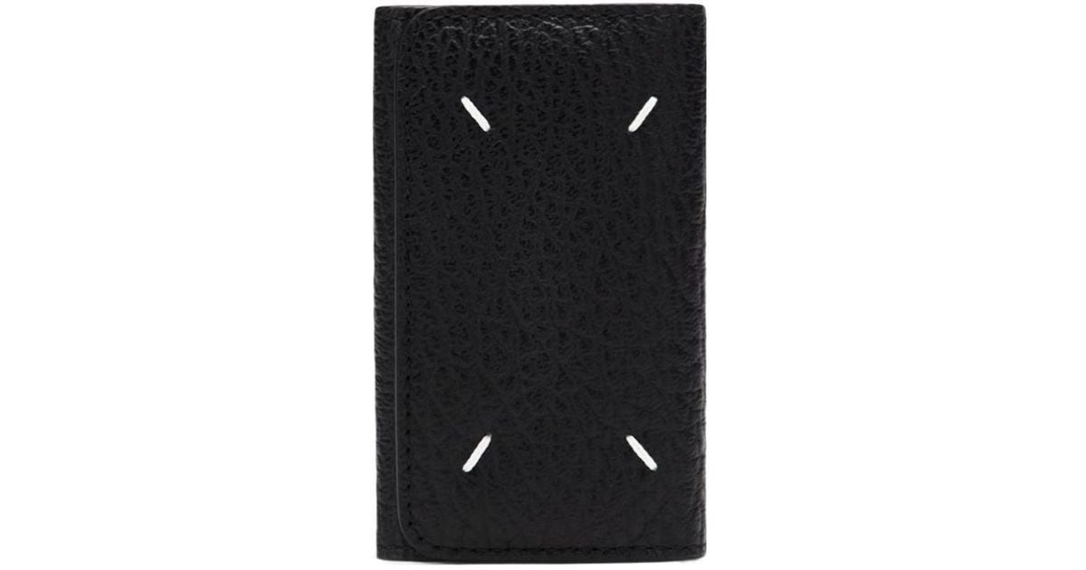 Maison Margiela Stitching Key Case Keyring in Black | Lyst UK