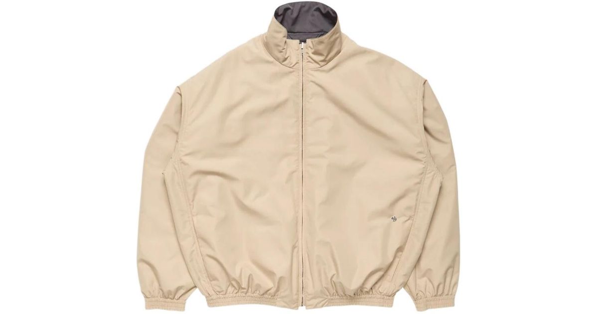Acne Studios Reversible Logo Jacket in Natural for Men | Lyst