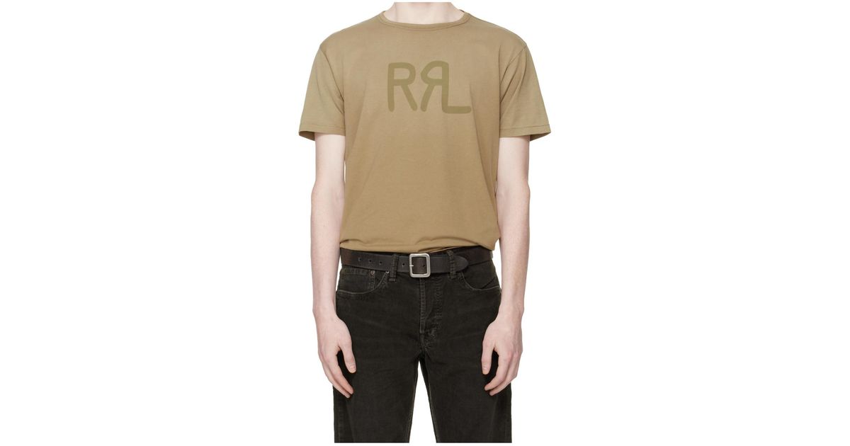 3 Rrl RRL Ranch Logo Crew Neck T-Shirt for Men | Lyst