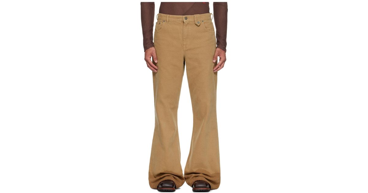 Egonlab Samy Wide Leg Jeans in Natural for Men | Lyst