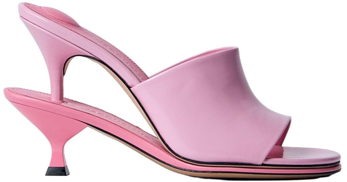 サンダル・ミュール JACQUEMUS Les Doubles Mules - Jacquemus - Leather - Pink Jacquemus Les Doubles Mules in Pink | Lyst