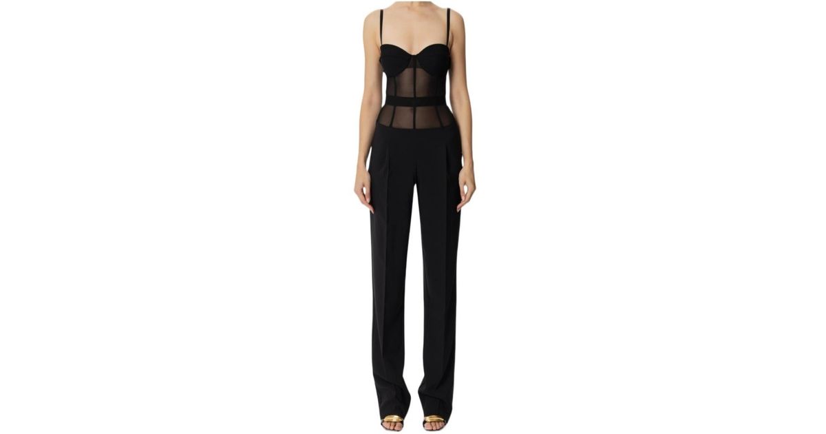 Elisabetta | Black Square-Neck Jumpsuit With Cape-Sleeves main image 1