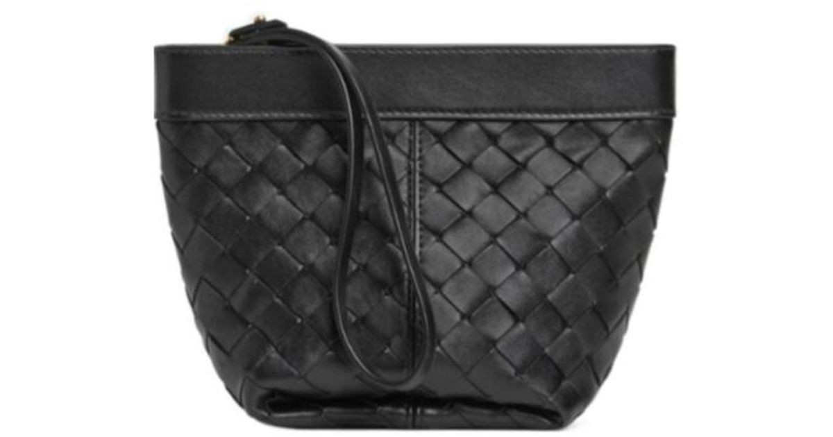 サンダル・ミュール Bottega Veneta POUCH FLIP FLAP SMALL PRISM Bottega Veneta Flip Flap Small Prism Canvas & Leather Pouch