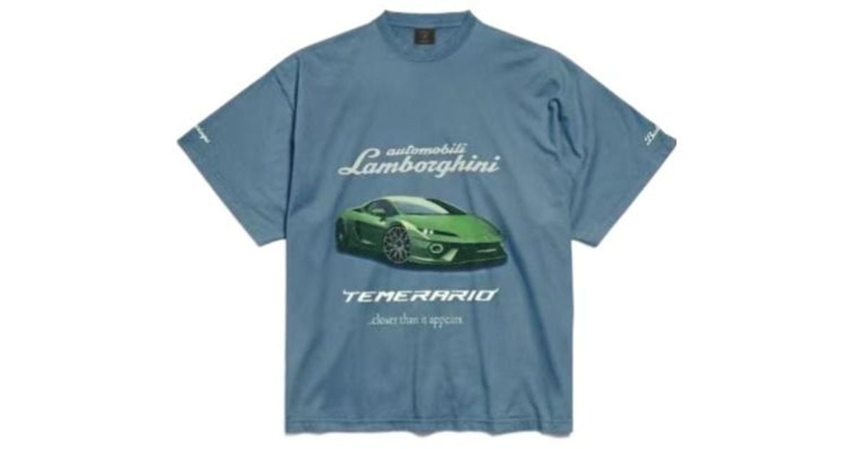 Balenciaga X Automobili Lamborghini Oversized T-Shirt in